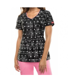 Dickies Xtreme Stretch Dot It All print scrub top - Dot It All 