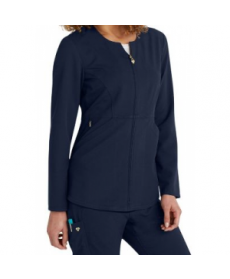 Careisma by Sofia Vergara Fearless zip front scrub jacket - Navy 