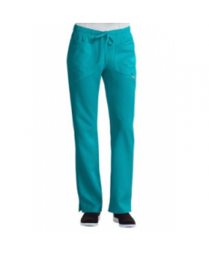 Careisma by Sofia Vergara Charming elastic waistband scrub pants with Certainty - Aqua Rush 