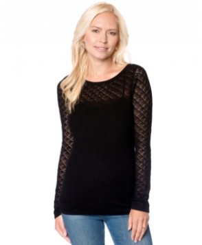 A Pea In The Pod Maternity Silk-Cashmere Illusion Sweater