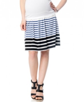 A Pea In The Pod Maternity Striped A-Line Skirt