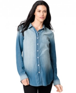A Pea In The Pod Maternity Chambray Shirt