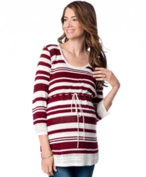 Motherhood Maternity Striped Babydoll Sweater