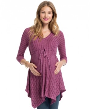 Jessica Simpson Maternity Striped Babydoll Knit Top