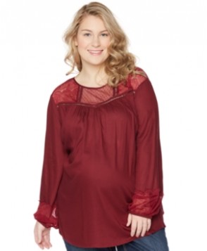 Wendy Bellissimo Maternity Plus Size Blouse