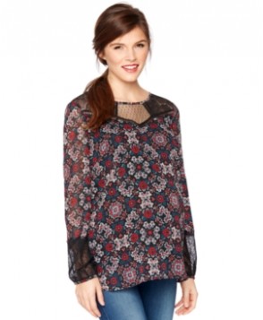Wendy Bellissimo Maternity Printed Blouse
