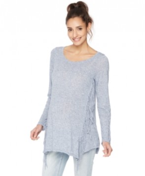 Wendy Bellissimo Maternity Fringed Sweater