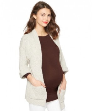 A Pea in the Pod Maternity Cardigan, Convertible Sleeve Drop Shoulder