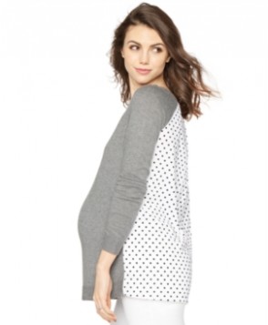 A Pea In The Pod Maternity Paneled Sweater