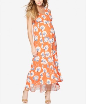 A Pea In The Pod Maternity Printed Maxi Dress