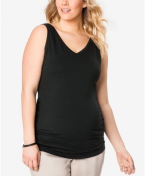 Motherhood Maternity Plus Size Ruched Tank Top