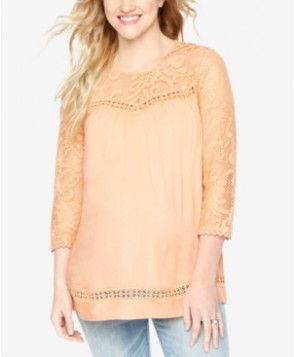 Wendy Bellissimo Maternity Lace Blouse