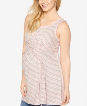 A Pea In The Pod Maternity Striped Sleeveless Top