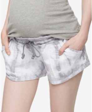 A Pea In The Pod Tie-Dye Maternity Shorts