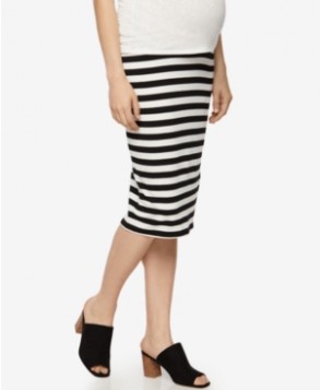 A Pea In The Pod Maternity Striped Pencil Skirt