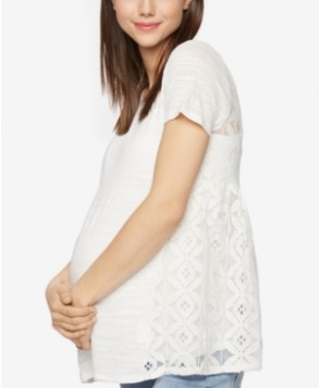A Pea In The Pod Maternity Lace-Back T-Shirt