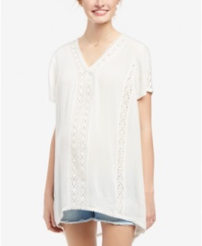 Wendy Bellissimo Maternity Embroidered Short-Sleeve Top