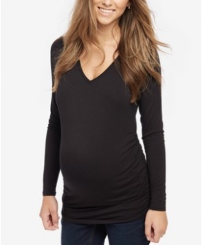 Motherhood Maternity Long-Sleeve V-Neck Top
