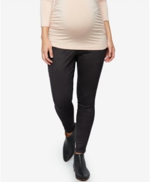 A Pea In The Pod Maternity Faux-Suede Leggings