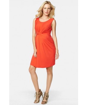 Maternal America Center Twist Sleeveless Maternity Dress