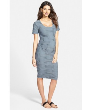 Tees By Tina Crosshatch Maternity Dress