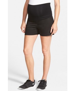 Olian Twill Maternity Shorts