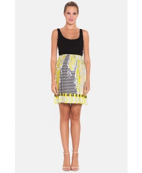 Olian Print Jersey Maternity Tank Dress