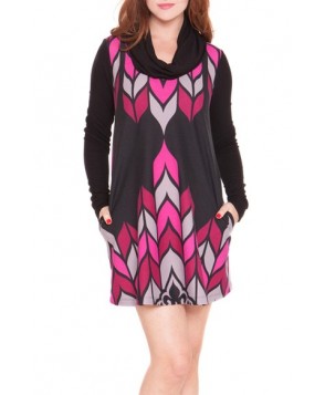 Olian Cowl Neck Maternity Sweater Dress