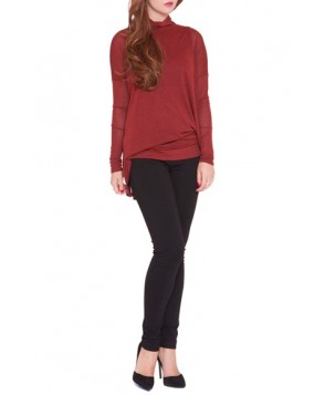 Olian 'Lisa' Asymmetrical Maternity Top, /Small - Red