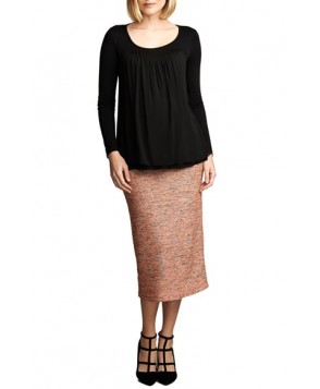 Maternal America Belly Support Maternity Pencil Skirt