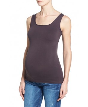 Tees By Tina Scoop Neck Maternity Tank