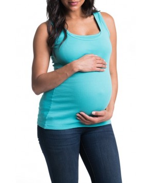 Bun Maternity Maternity/nursing Tank/green