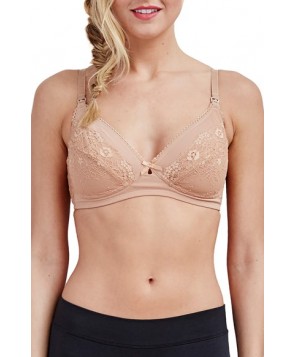 Rosie Pope Unlined Wireless Lace Nursing Maternity Bra