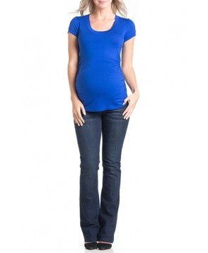Lilac Clothing 'Hailey' Ruched Maternity Tee