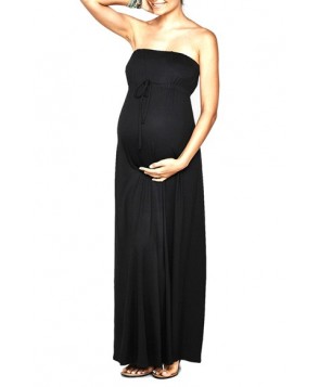 Imanimo Strapless Maternity Maxi Dress