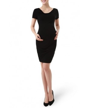 Kimi And Kai 'Kate' Cowl Neck Ruched Maternity Body-Con Dress