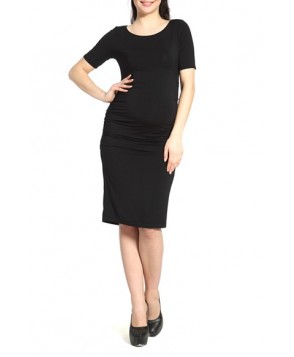 Kimi And Kai 'Demi' Ruched Maternity Body-Con Dress