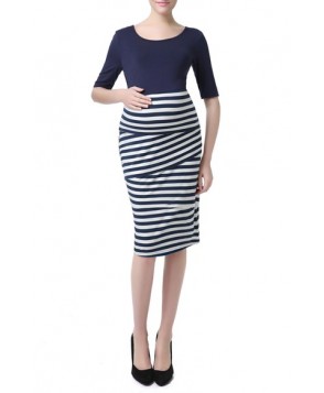 Kimi And Kai 'Maci' Stripe Maternity Sheath Dress