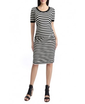 Kimi And Kai 'Bryn' Stripe Maternity T-Shirt Dress