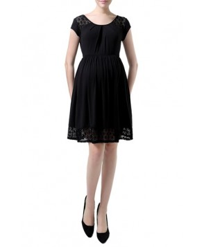 Kimi And Kai 'Hazel' Lace Trim Maternity Skater Dress