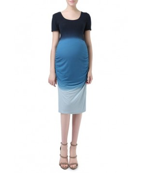 Kimi And Kai 'Tessa' Ombre Ruched Maternity Dress