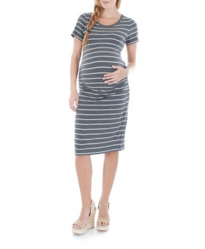 Everly Grey 'Camila' Stripe Maternity Dress