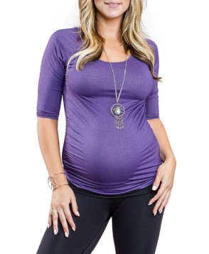 Cozy Orange 'Rue' Maternity Top