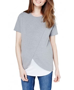 Topshop Short Sleeve Drape Maternity/nursing Tee