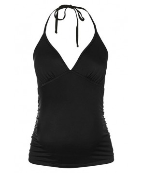 Topshop Halter Maternity Tankini Top- Black