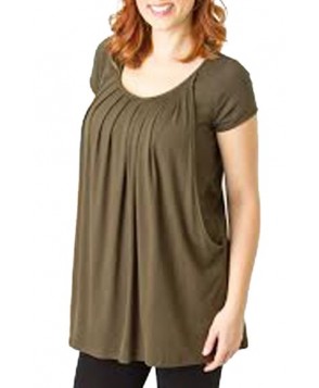 Savi Mom 'The Short Sleeve' Pleated Maternity/nursing Top