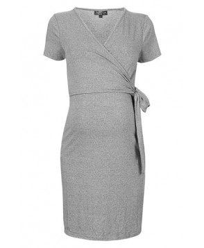 Topshop Short Sleeve Wrap Maternity/nursing Dress