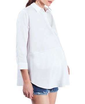 Topshop 'Jet' Poplin Maternity Shirt