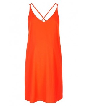 Topshop X-Back Maternity Slipdress- Red