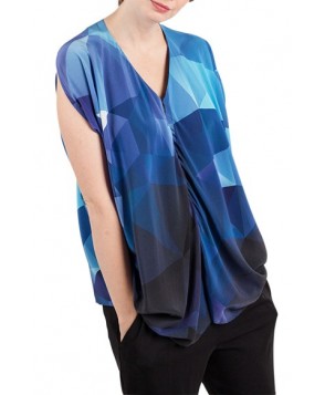 Kinwolfe Crepe De Chine Maternity/nursing Tunic